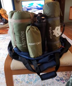 Night Cat Backpacking Tent for One 1 to 2 Persons Lightweight Waterproof Camping Hiking Tent for Adults Kids Scouts Easy Setup Single Layer 2.2x1.2m Army Green 1 Person (4ft Width) 37 71TFsc9RQJL