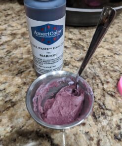 AmeriColor Food Coloring, Maroon Soft Gel Paste, 4.5 Ounce 12 71TG9OpxKhL