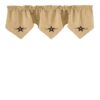 Park Designs Star Vine Lined Triple Point Valance, 60 x 20 9 71TGn1AAk7L