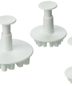 Alternative view of Longzang 3-Piece Decorating Fondant Embossing Tool Big Frozen Snowflake Plunger Cake Cutter