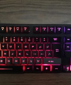 Rii RK100+ Multiple Color Rainbow LED Backlit Large Size USB Wired Mechanical Feeling Multimedia PC Gaming Keyboard,Office Keyboard for Working or Primer Gaming,Office Device RK100+ Rainbow LED Backlit 37 71THqMLmOLL