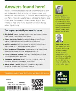 iMovie: The Missing Manual: 2014 release, covers iMovie 10.0 for Mac and 2.0 for iOS 4 71TIyPpIQ4L