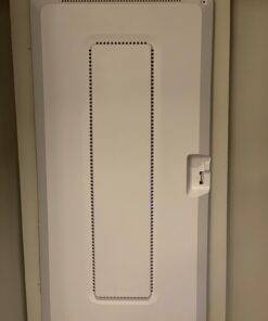 Legrand - OnQ Universal Wall Mounting Plate, Secure Devices in Structured Media Enclosure, Cable Management Box, 2 Velcro Hook and Loop Straps, Recessed Media Box to Organize Cable, Black, 36489601 Half Width Universal 21 71TJUkCrOmL