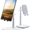 Lamicall Tablet Stand, Desktop Tablet Holder - Height Adjustable Tablet Dock for Desk, Tablet Mount with 1.5lb Heavy Base, for iPad Pro 12.9, Mini, Air, Kindle, Galaxy Tabs and 4~12.9" Tablet, White 34 71TK CxKdS