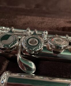 Glory HAND-ENGRAVED SILVER PLATED HIGH GRADE FLUTE 17 Hole OPEN/CLOSED C Flute With Case, Tuning Rod and Cloth and Gloves,HIGH GRADE HAND ENGRAVED 17 Open Hole Flower 31 71TKdax3BFL