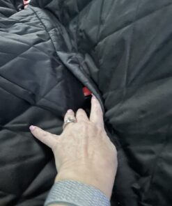 4Knines Dog Seat Cover Without Hammock for Cars, SUVs, and Small Trucks - Heavy Duty, Non Slip, Waterproof (Black) Black 36 71TKeArjb7L