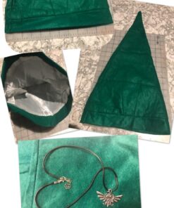 Niche-Finds Link Inspired Hat Elf Hat Tunic Cap for Adults and Young Adults + Free Hylian Crest Necklace Green 17 71TKeKQUcwL