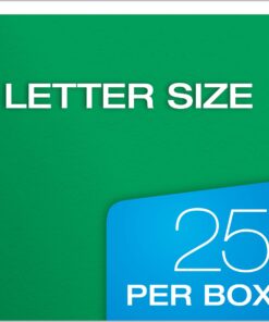 Oxford Twin Pocket Folders with Fasteners, Letter Size, Light Green, 25 per Box (57703) 25-Count 13 71TKwBEPXoL