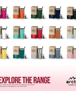 Arctic Tumblers | 30 oz Matte Red Insulated Tumbler with Straw & Cleaner - Retains Temperature up to 24hrs - Non-Spill Splash Proof Lid, Double Wall Vacuum Technology, BPA Free & Built to Last 30 oz Tumbler Matte Red Powder Coat 16 71TL4l0q5AL 1