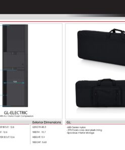 Gator Cases Lightweight Polyfoam Guitar Case fits Stratocaster and Telecaster Style Electric Guitars (GL-ELECTRIC),Black 37 71TL8Eayd1L