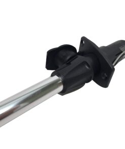 Pactrade Marine 12V Marine Boat Yacht Pontoon Navigation Anchor Light 360 Degrees All Around White Color Splashproof Black Housing Incandescent Plug-in Base with Nylon Socket (H=24") 10 71TLEVOdgeL