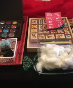 Melissa & Doug Stamp-a-Scene Stamp Pad: Fairy Garden - 20 Wooden Stamps, 5 Colored Pencils, and 2-Color Stamp Pad English Only 22 71TM352njL