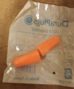 Liberty Glove & Safety-14310 DuraPlug Uncorded Disposable Foam Earplug with 32 dB NRR, Orange (Case of 200 Pairs) 8 71TMg8dPAL