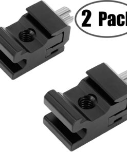Camera Metal Cold Shoe Flash Stand Adapter with 1/4"-20 Tripod Screw Thread (2 Packs) Metal Cold Shoe 2P 10 71TN2mxQdL