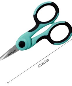 SINGER 00557 4-1/2-Inch ProSeries Detail Scissors with Nano Tip, Teal 1-Pack 27 71TNAD7axmL