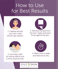 SilcSkin Silicone Eye Pads for Fine Lines, Crepey Skin, and Puffiness - Reusable Overnight Face Pads - 1 Pack 6 Count (Pack of 1) 11 71TNGJCM 2L