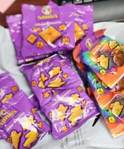 Annie's Homegrown Variety Organic Variety Pack, Cheddar Bunnies, Bunny Grahams & Cheddar Squares, 12 Pouches Crackers & Graham snacks 12 Piece Assortment 36 71TNOnfjNCL