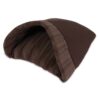 Petmate Kitty Cave, 16-Inch by 19-Inch, Chocolate Brown 52 71TNPqjKQML