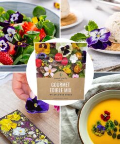 Wildflower Seeds Edible Flowers Mix - 1 Ounce Over 7,000 Open Pollinated Annual and Perennial Seeds 1 Ounce Packet 33 71TNbRojB8L