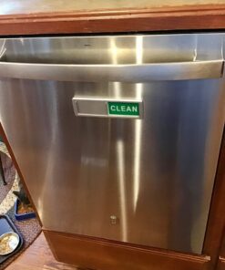 Cimkiz Dishwasher Magnet Clean Dirty Sign Shutter Only Changes When You Push It Non-Scratching Strong Magnet or 3M Adhesive Options Indicator Tells Whether Dishes Are Clean or Dirty (Silver) 1.silver 32 71TNhwuKTcL