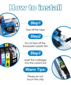 GALADA Compatible Ink Cartridge Replacement for Brother LC201 LC203 XL LC203XL for MFC J480DW MFC J485DW MFC J880DW MFC J460DW MFC J4620DW MFC J4420DW MFC J5520DW MFC J680DW Printer 10 Pack 10 71TOIz6pgeL