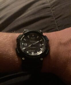 Casio Men's Tough Solar AQ-S810W-1AVCF Sport Combination Watch Black 30 71TOMkDCtYL