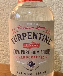100% Natural Pure Gum Spirits of Turpentine 4 Ounce Bottle 24 71TQoEZvakL