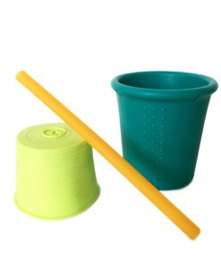 Silicone Straw Cup - Teal 4 71TQujbx3KL