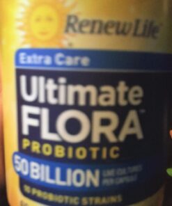 Renew Life Extra Care Digestive Probiotic Capsules, 50 Billion CFU Guaranteed, Daily Supplement Supports Immune, Digestive and Respiratory Health, L. Rhamnosus GG, Dairy, Soy and gluten-free, 60 Count 60 Count (Pack of 1) 29 71TRnMei8VL