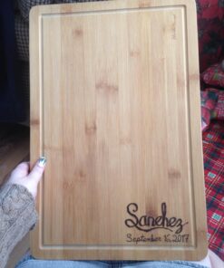 Heim Concept Organic Bamboo Cutting Boards for Kitchen Extra Large Chopping Board with Juicy Groove Perfect for Meat, Vegetables, Fruits, Cheese (18x12x3/4) 27 71TSnE5co1L