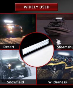 YITAMOTOR LED Light Bar 14inch 72W Led Work Light Spot Flood Combo Led Pod Light Offroad Light Led Fog Light Truck Light Driving Light Boat Light Compatible with Truck Pickup SUV ATV UTV , Black 1 17 71TT8nKqLQL