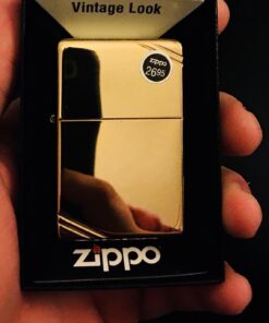 Zippo Vintage Lighters High Polish Brass Vintage With Slashes 46 71TTXUATLvL