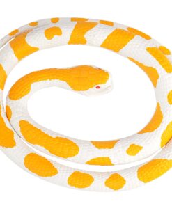 Wild Republic Albino Python, Rubber Snake Toy, Educational Toys, Gifts for Kids, 46"