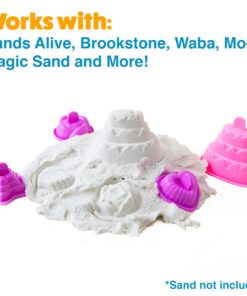 USA Toyz Sand Molds Beach Toys for Kids - 23pk Sand Castle Building Kit Sandbox Toys for Toddlers, Compatible with Molding Clay or Play Sand, Beach Sand Water Toys Indoor Outdoor Sensory Toys for Kids 23pk Sand Molds 28 71TUrX8BhL