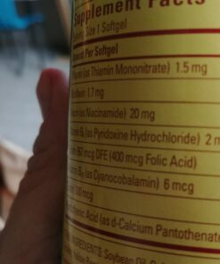 Nature Made Super B Energy Complex, Dietary Supplement for Brain Cell Function Support, 60 Softgels, 60 Day Supply 60 Count 44 71TVDTub3L