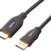 Amazon Basics DisplayPort to HDMI Display Cable, Uni-Directional, 1920x1200, 1080p, Gold-Plated Plugs, 3 Foot - Pack of 5 5-Pack 3 Feet