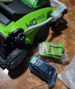 Greenworks 40V 16" Cordless (Push) Lawn Mower (75+ Compatible Tools), 4.0Ah Battery and Charger Included 16" Mower (4.0Ah) 45 71TWD EuBpL