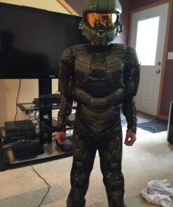 Master Chief Classic Muscle Costume, Large (10-12) Large (10-12) Kids Classic Costume 23 71TWJdoK2EL