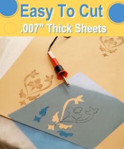 Grafix 9-Inch-by-12-Inch Stencil Film Blue, 4-Pack 8 71TWVJE7yQS