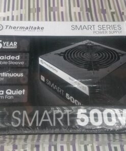 Thermaltake Smart 500W 80+ White Certified PSU, Continuous Power with 120mm Ultra Quiet Cooling Fan, ATX 12V V2.3/EPS 12V Active PFC Power Supply PS-SPD-0500NPCWUS-W 80 + White 54 71TWuKxHk4L