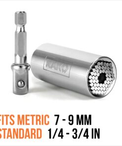 RAK Universal Socket Tool Stocking Stuffer Gifts for Men - Super Socket Gifts for Him - Adjustable Grip Socket Adapter Set for Husband, Mechanic, Handyman, Tools for Men - Christmas Gifts 2 pc set 29 71TWxiyMx8L