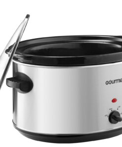 Gourmia PC850 Slow Cooker - Oval - Auto Mode - Cool Touch Handles - 8.5 Qt - 380W - Stainless Steel 14 71TX9qWmogL