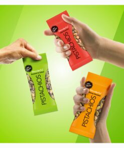 Wonderful Pistachios No Shells, 3 Flavors Mixed Variety Pack of 9 (0.75 Ounce), Roasted & Salted Nuts (4), Chili Roasted (3), Honey Roasted (2), Protein Snack, On-the Go Snack 0.75 Ounce (Pack of 9) 24 71TXGNYlwAL