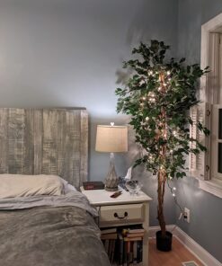 Nearly Natural 7ft. Ficus Artificial Tree, Green 84 in Trees 40 71TXnmcJQL