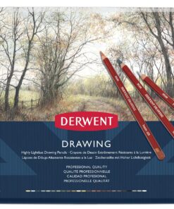 Derwent Colored Drawing Pencils, Metal Tin, 24 Count (0700672) 24 Count (Pack of 1) 24 71TXsRa S