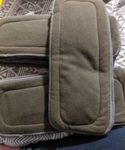 AlVABABY 12pcs Charcoal Bamboo Inserts Cloth Diaper Liner, 5-Layer Inserts,Rayon Reusable Liners for Baby Cloth Diapers12ZTN 12pcs Charcoal Camboo Inserts 33 71TYbeszuL