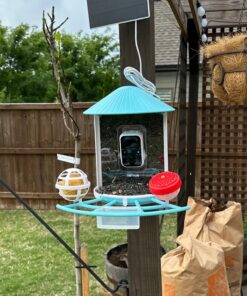 NETVUE Birdfy Lite - Smart Bird Feeder with Camera Solar Powered, Bird Watching Camera Wireless, Auto Capture Bird Videos & Motion Detection, Ideal Gift for Christmas Blue 53 71TYfllno4L