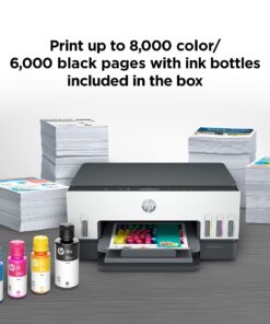 HP Smart -Tank 6001 Wireless Cartridge-Free all in one printer, this ink -tank printer comes with up to 2 years of ink included, with mobile print, scan, copy (2H0B9A) 47 71TYuShYFrL