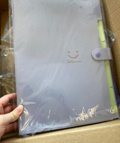 SKYDUE Letter A4 Paper Expanding File Folder Pockets Accordion Document Organizer (Purple) 1 Purple 45 71TZFA3zurL