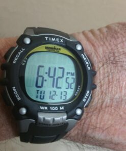 Timex Men's TW5M03400 Ironman Classic 100 Full-Size Black/Yellow 38 71TZe8AjeL